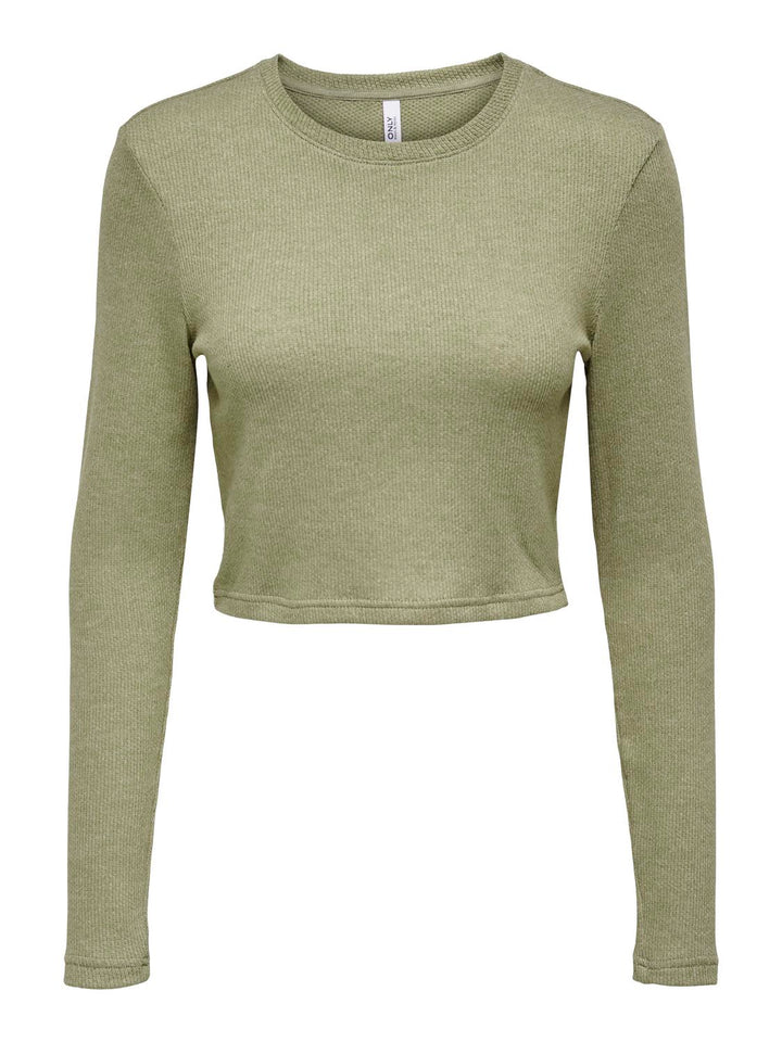 ONLY Mira Waffle Cropped Top