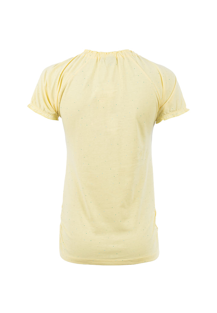 SOQUESTO Damen Carmenshirt gepunktet