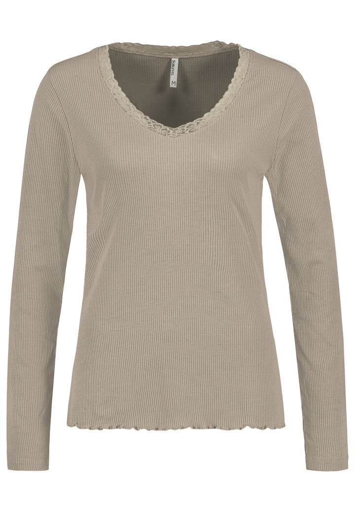 Authentic Style Langarm-Shirt V-Ausschnitt