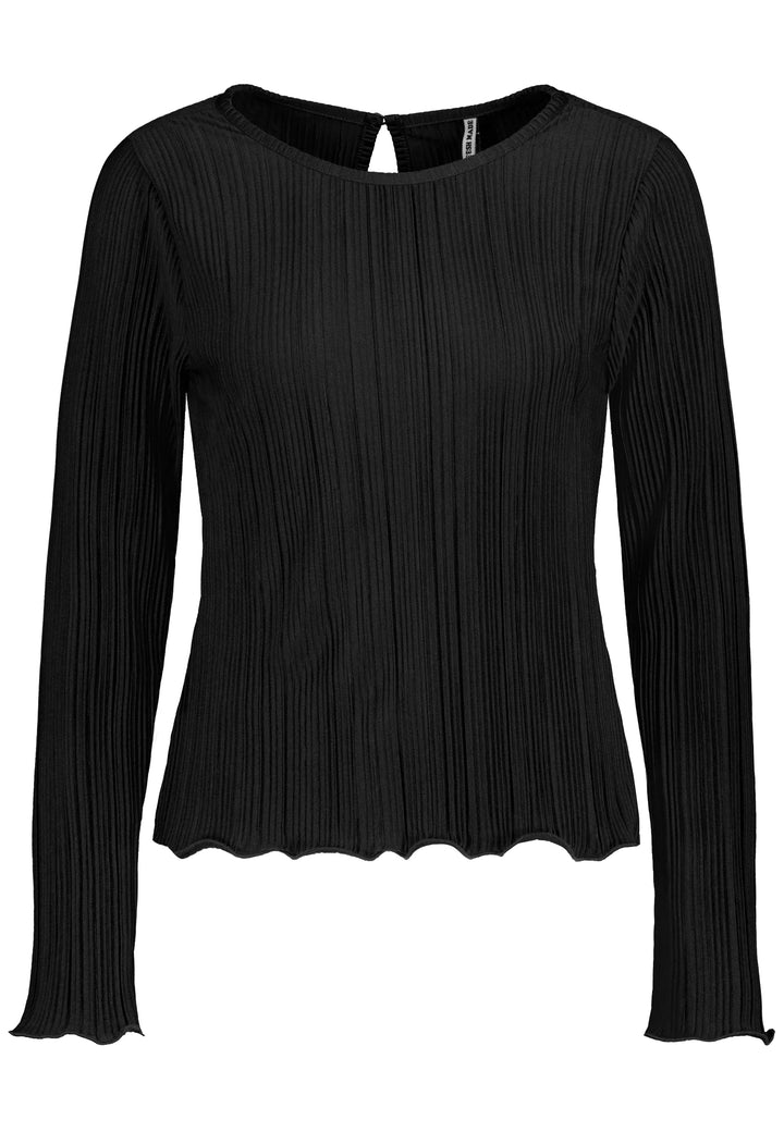 Authentic Style Plisee Shirt Langarm