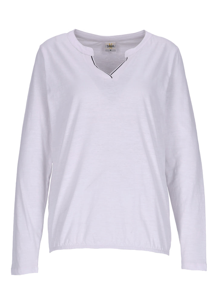 TARA M Damen Langarmshirt Baumwolle