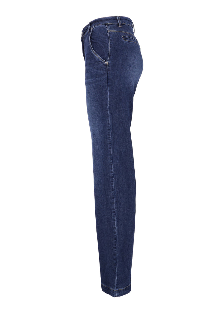 Splash of Color Damen Wide Leg Jeans