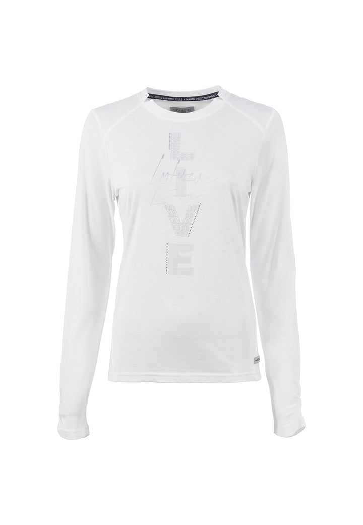 SOQUESTO Damen Shirt mit Raffung