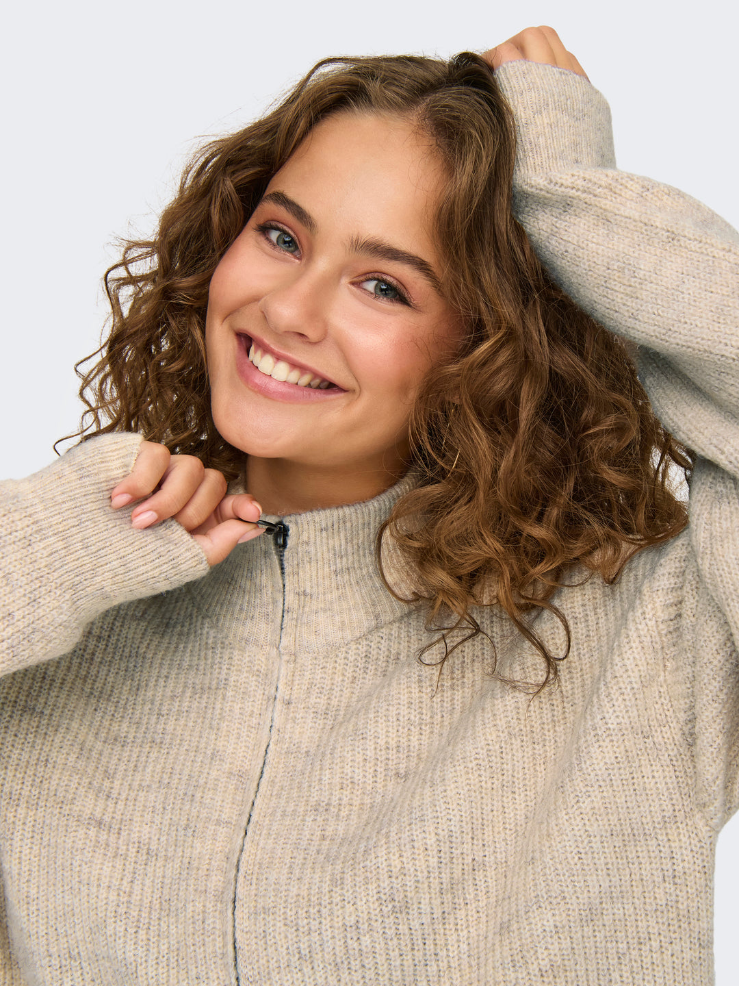 ONLY Strickjacke Tokyo mit Reißverschluss