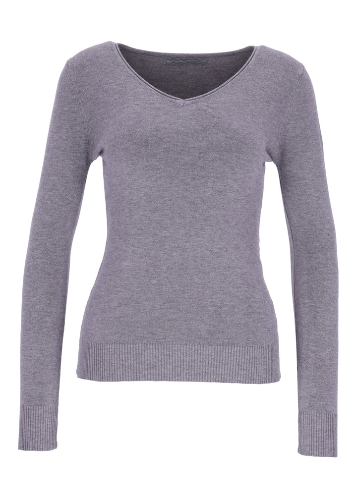 Splash of Color Strickpullover V-Ausschnitt