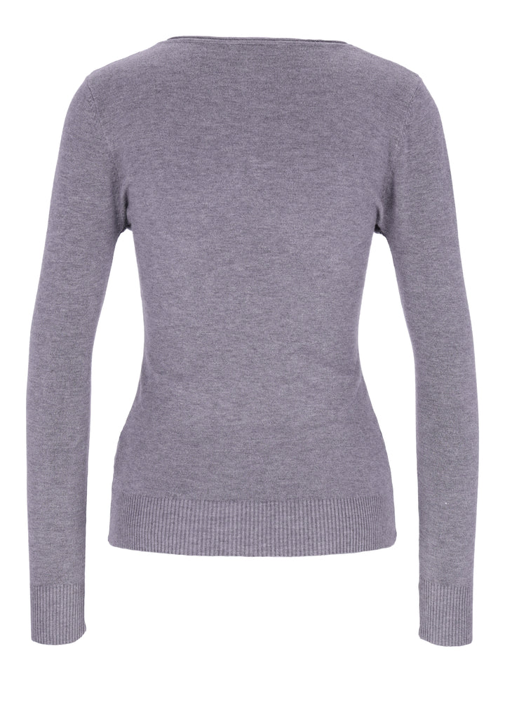 Splash of Color Strickpullover V-Ausschnitt