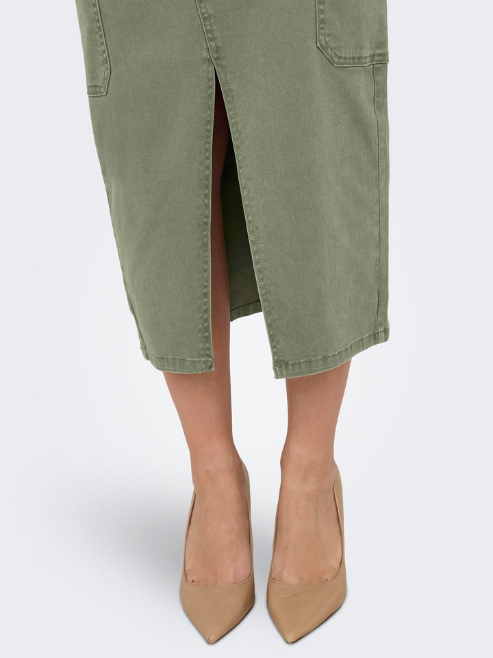 ONLY Cargo Midi-Rock Baumwolle