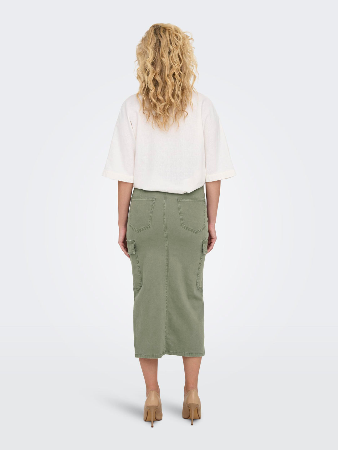 ONLY Cargo Midi-Rock Baumwolle