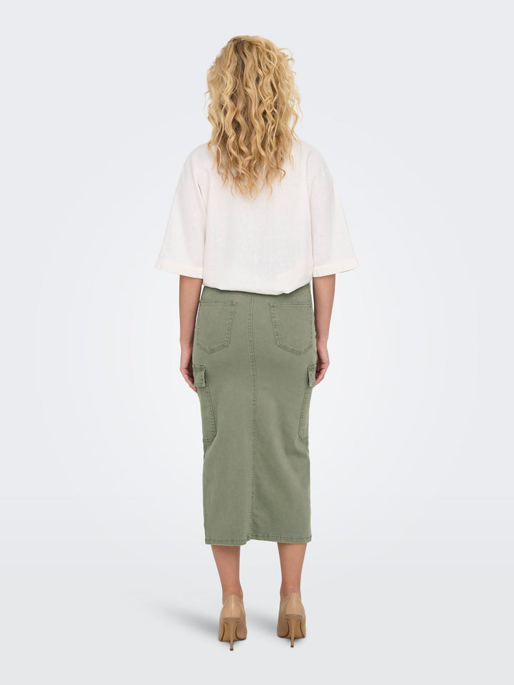 ONLY Cargo Midi-Rock Baumwolle