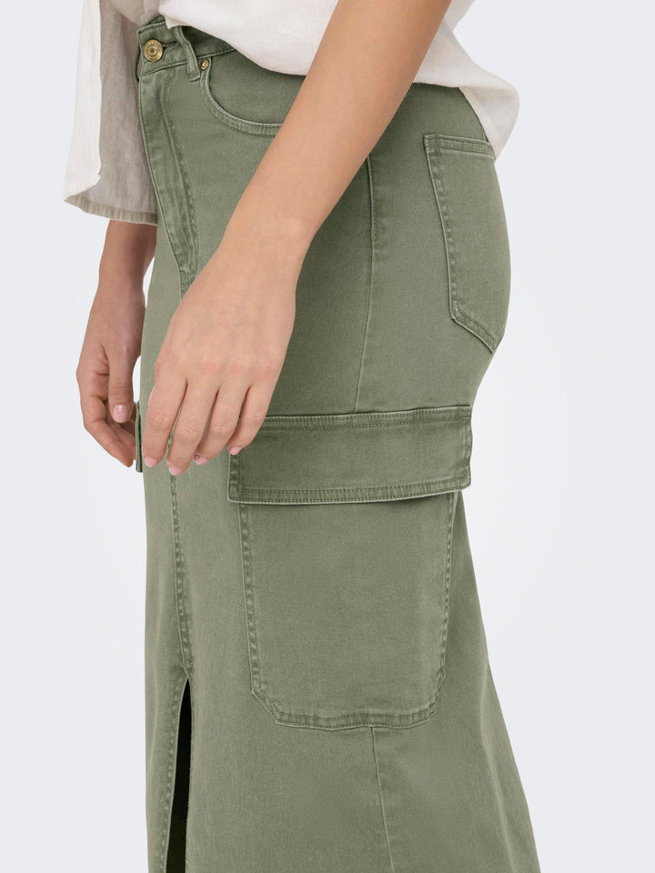 ONLY Cargo Midi-Rock Baumwolle