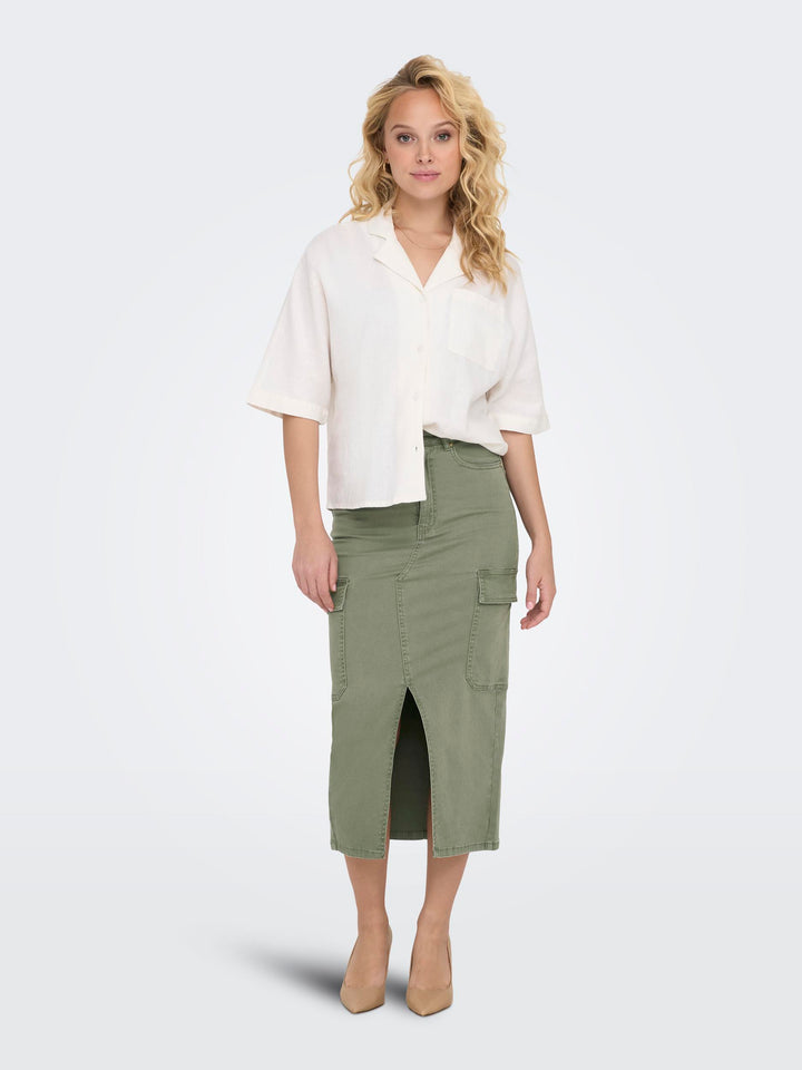 ONLY Cargo Midi-Rock Baumwolle