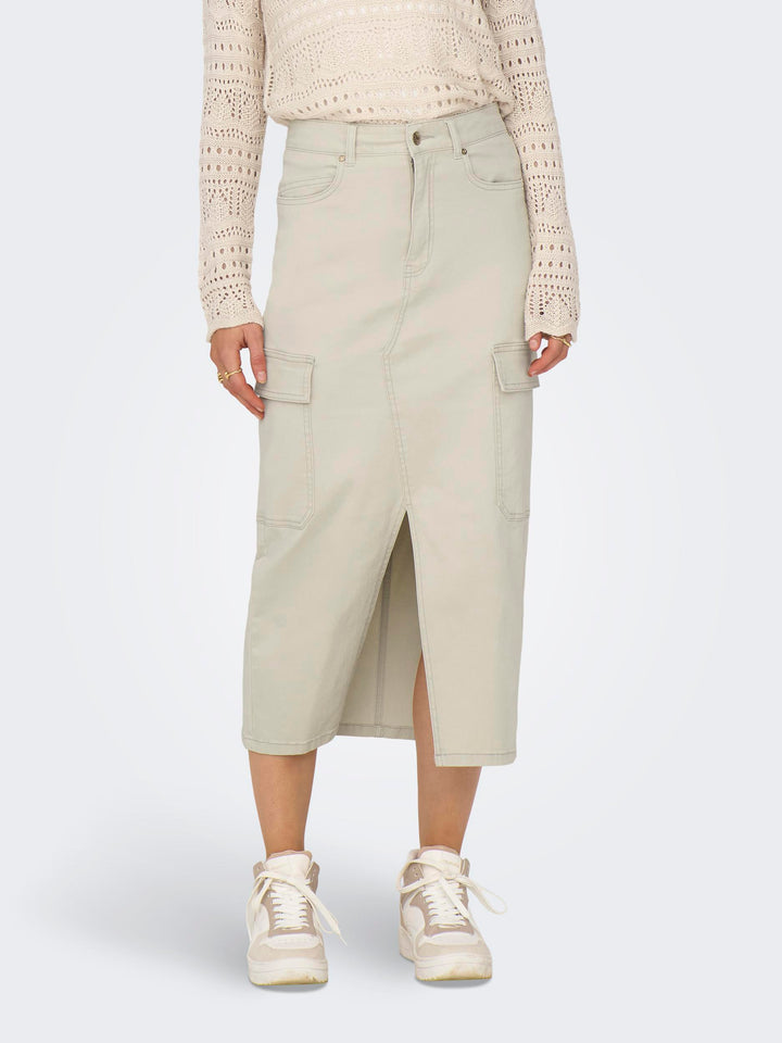 ONLY Cargo Midi-Rock Baumwolle