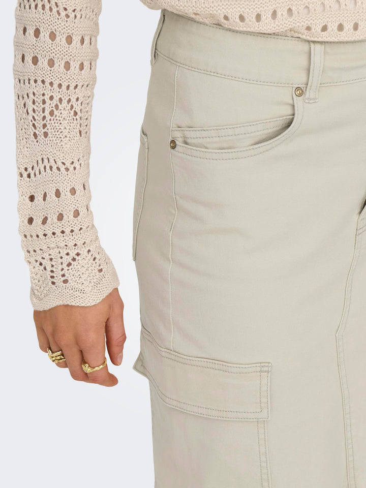 ONLY Cargo Midi-Rock Baumwolle