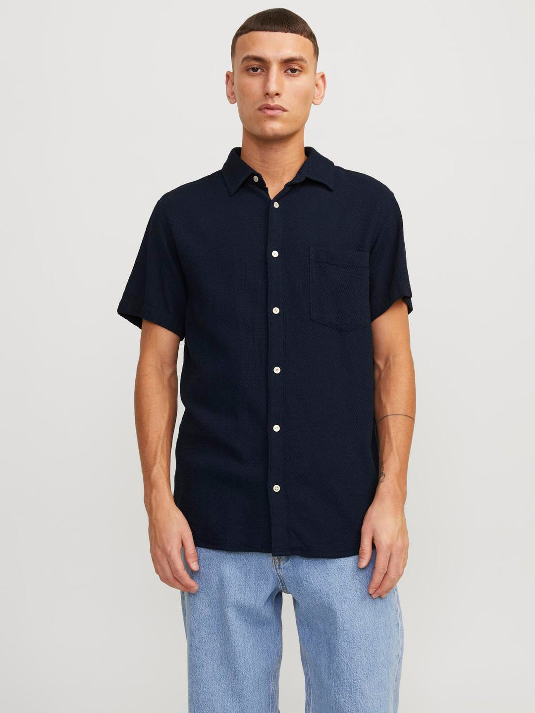 Jack & Jones Kurzarm Hemd Dobby
