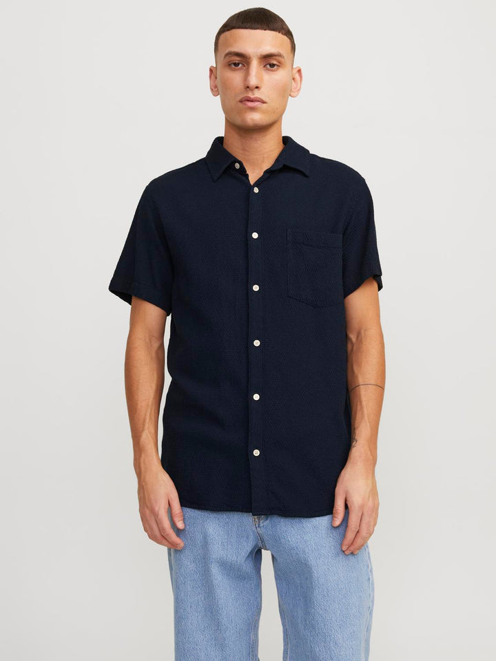 Jack & Jones Kurzarm Hemd Dobby