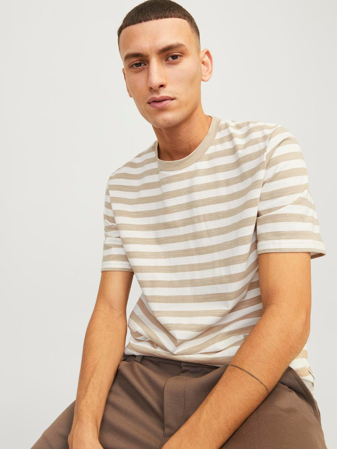 Jack & Jones Stripe Crew Neck T-Shirt