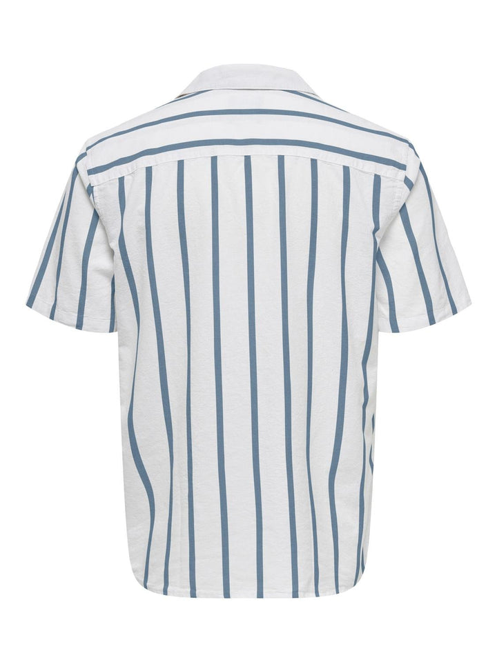 ONLY & SONS Kurzarm Leinenhemd