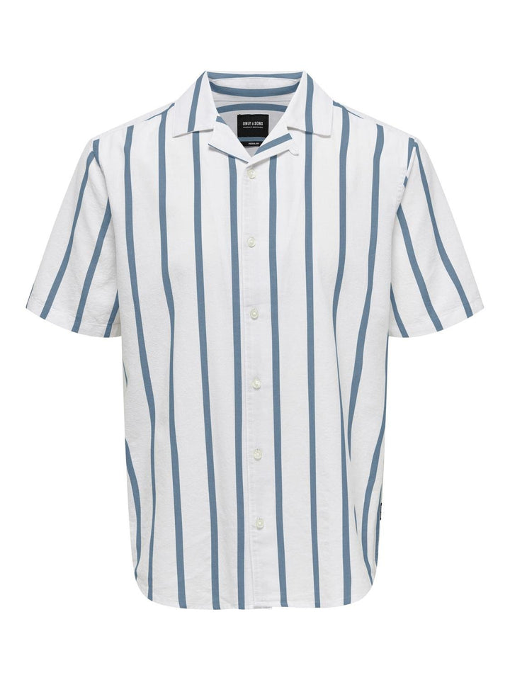 ONLY & SONS Kurzarm Leinenhemd