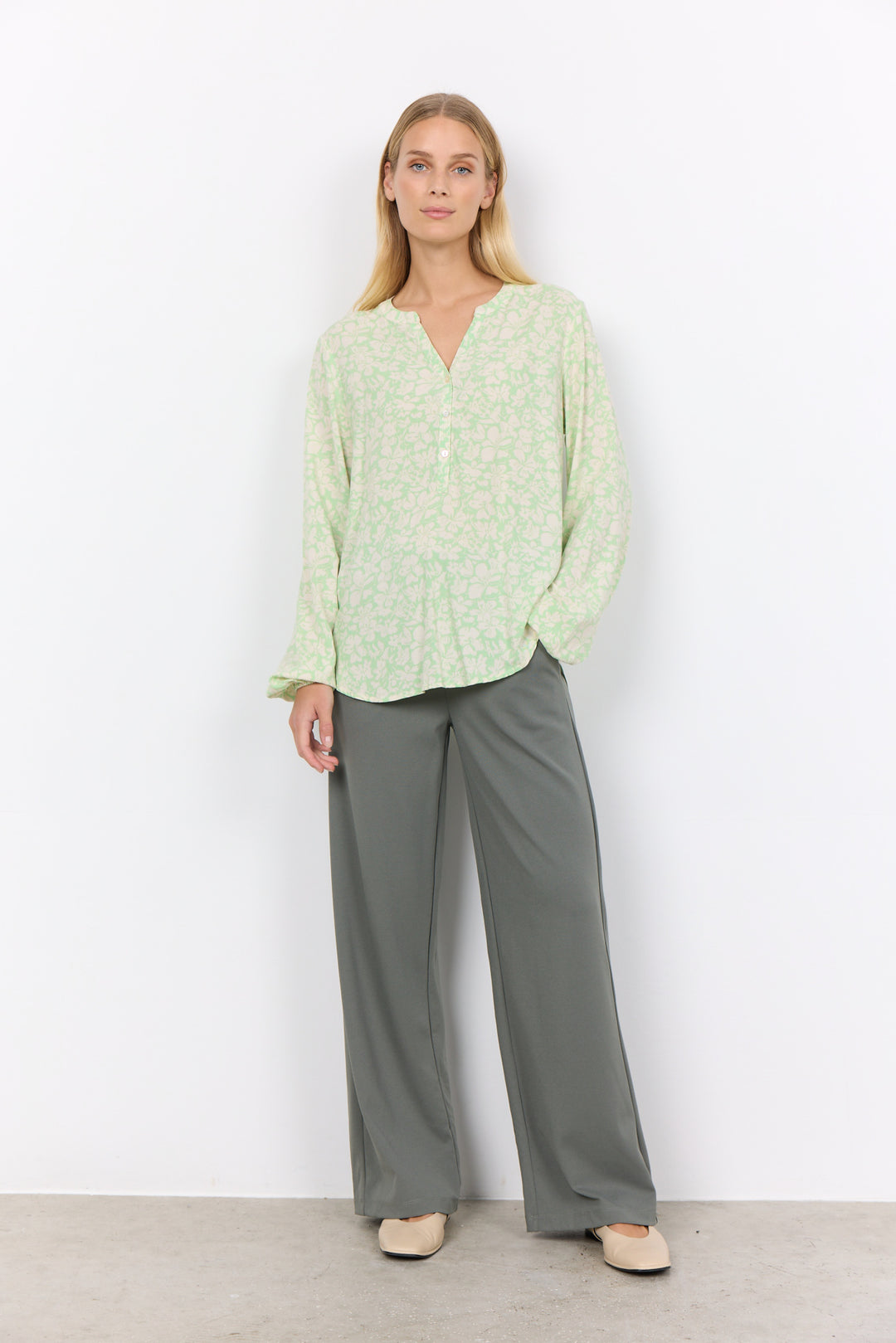 Soyaconcept Langarm Bluse aus Viskose
