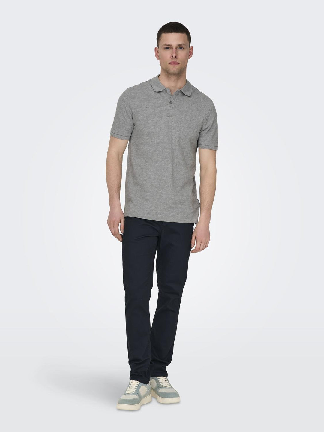 ONLY & SONS Poloshirt Slim Fit Navy