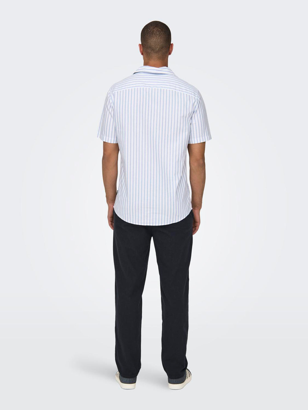ONLY Herren Oxford Hemd Kurzarm