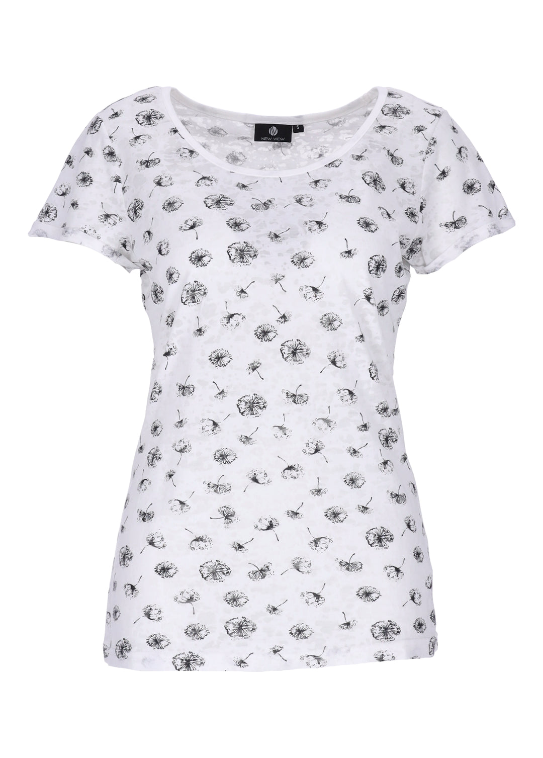 New View Damen T-Shirt Blumenmuster