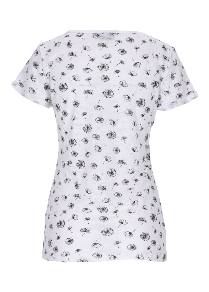 New View Damen T-Shirt Blumenmuster