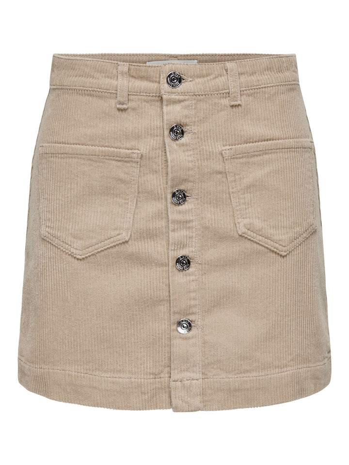 ONLY Cord Rock mit hoher Taille