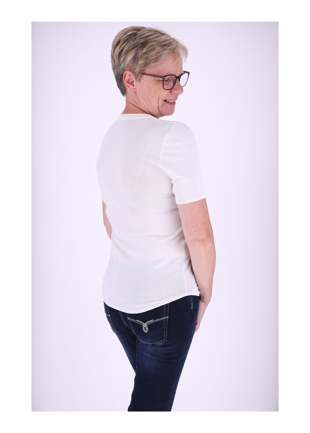 Splash of Color Damen T-Shirt Feinstrick