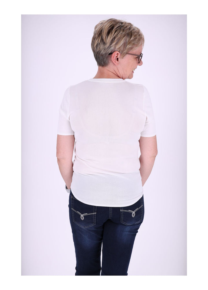 Splash of Color Damen T-Shirt Feinstrick