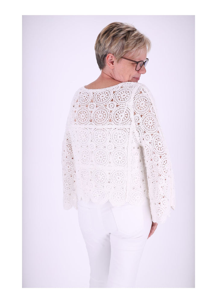 Splash of Color Häkelshirt Damen