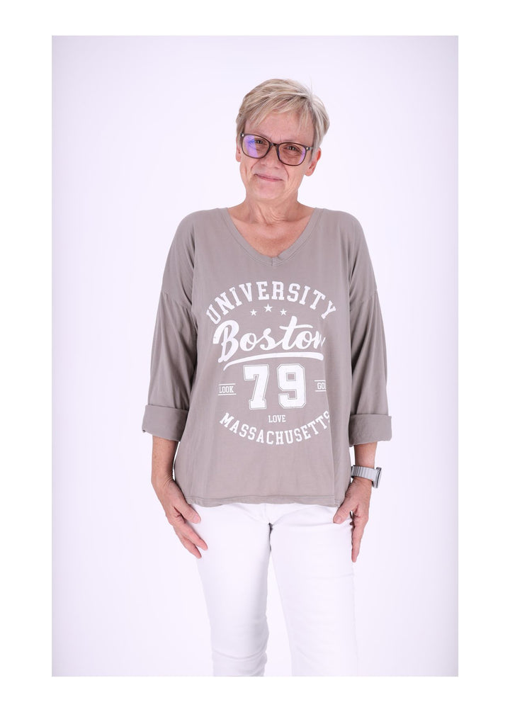 Damen Shirt mit Print - Splash of Color