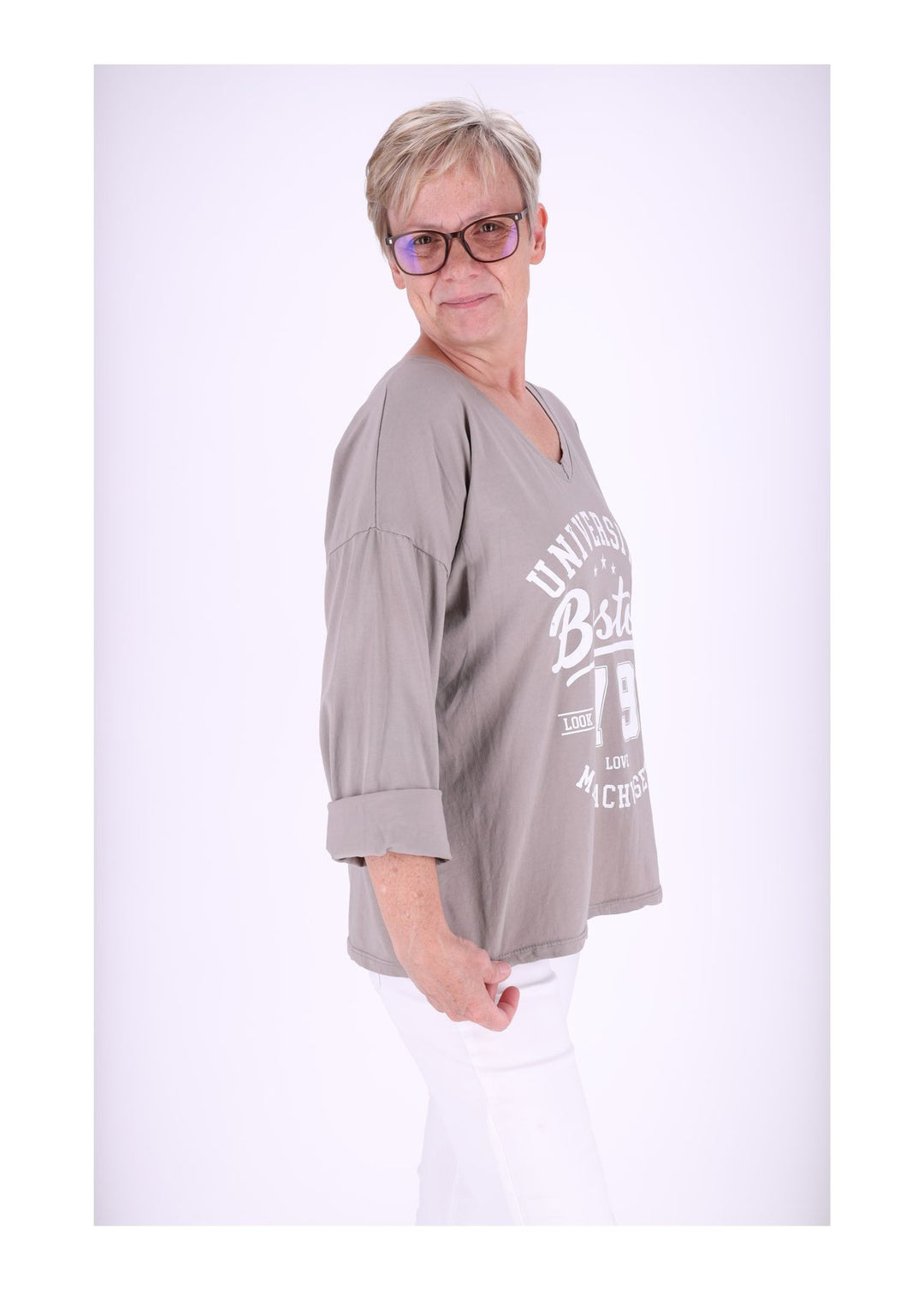 Damen Shirt mit Print - Splash of Color