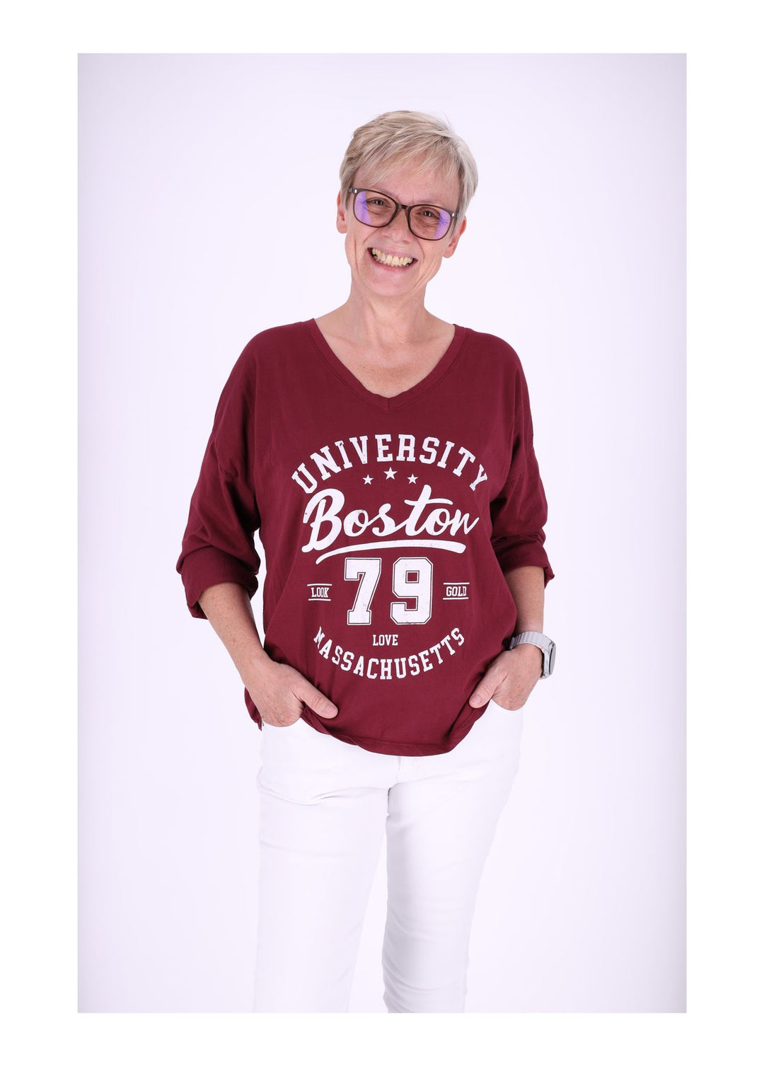 Damen Shirt mit Print - Splash of Color