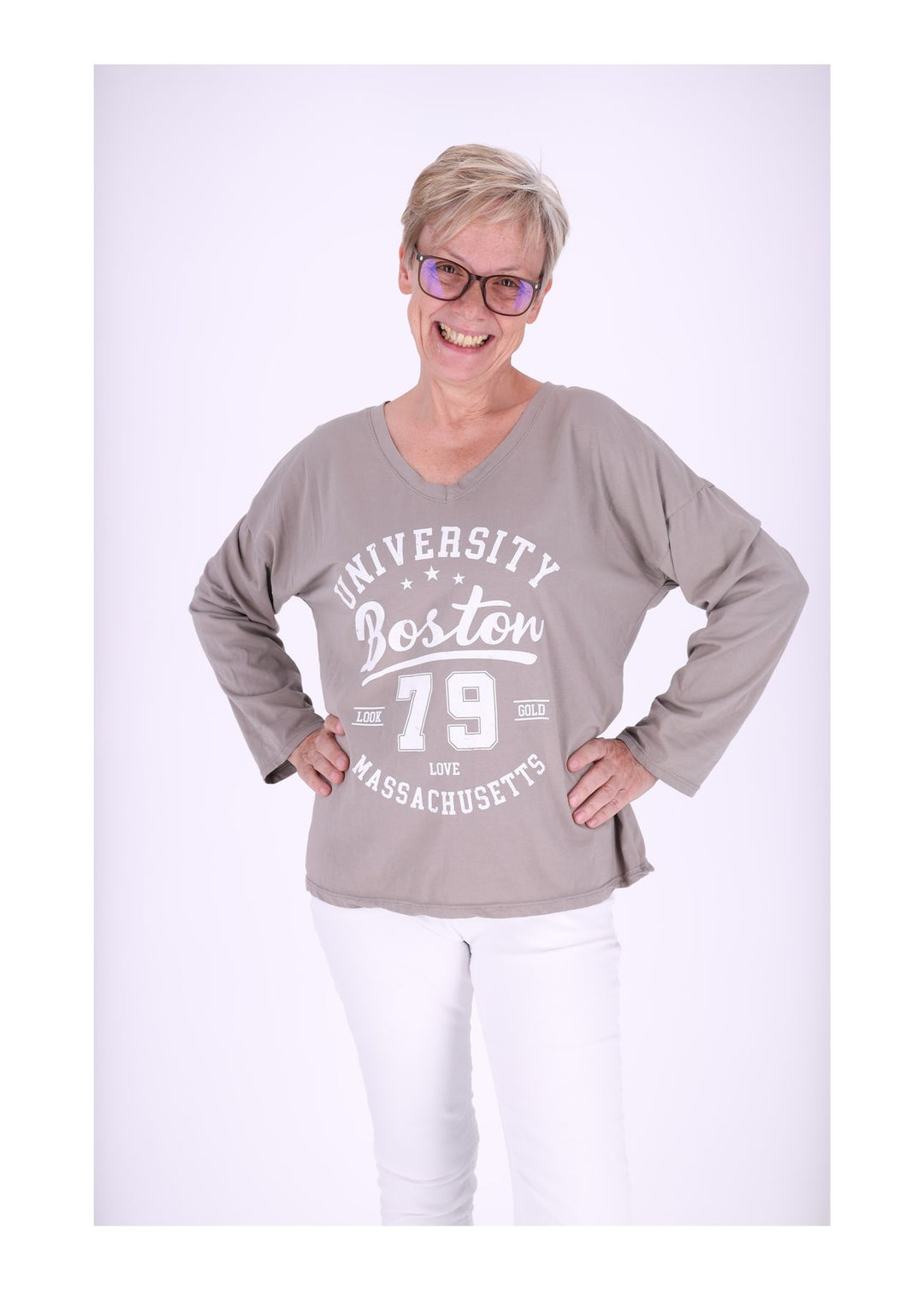 Damen Shirt mit Print - Splash of Color