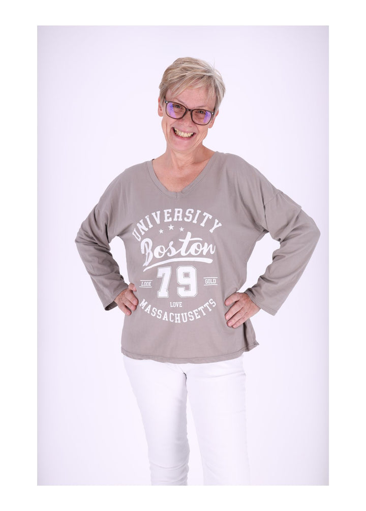 Damen Shirt mit Print - Splash of Color
