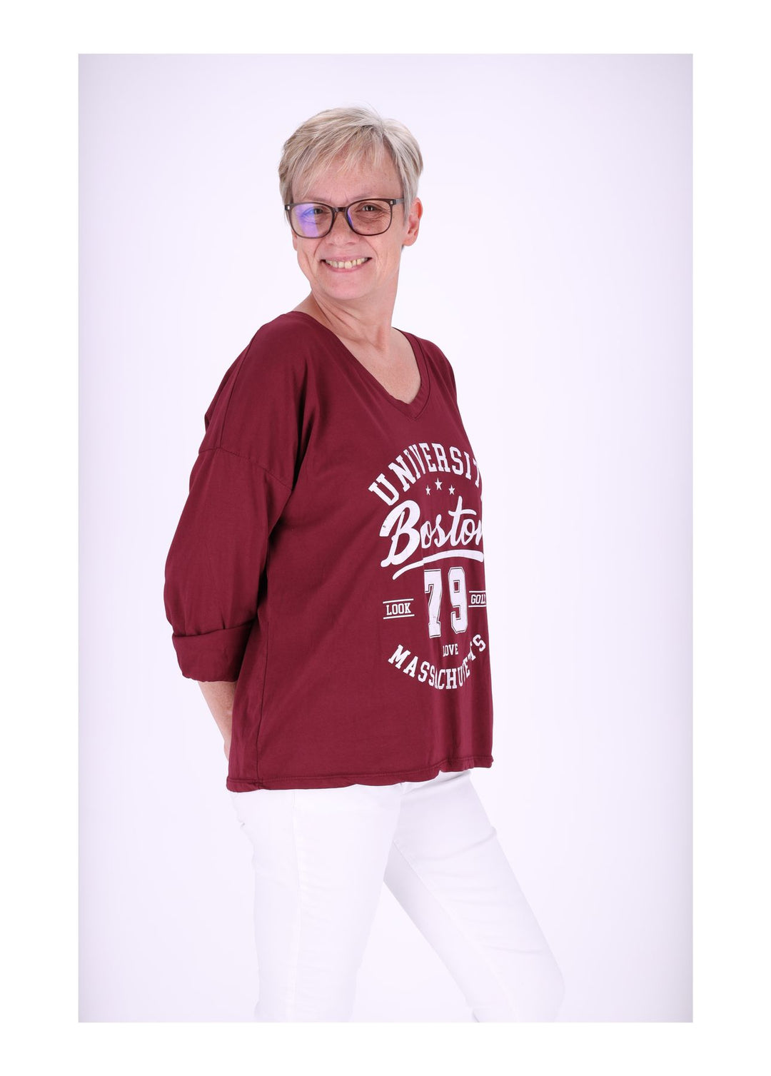 Damen Shirt mit Print - Splash of Color