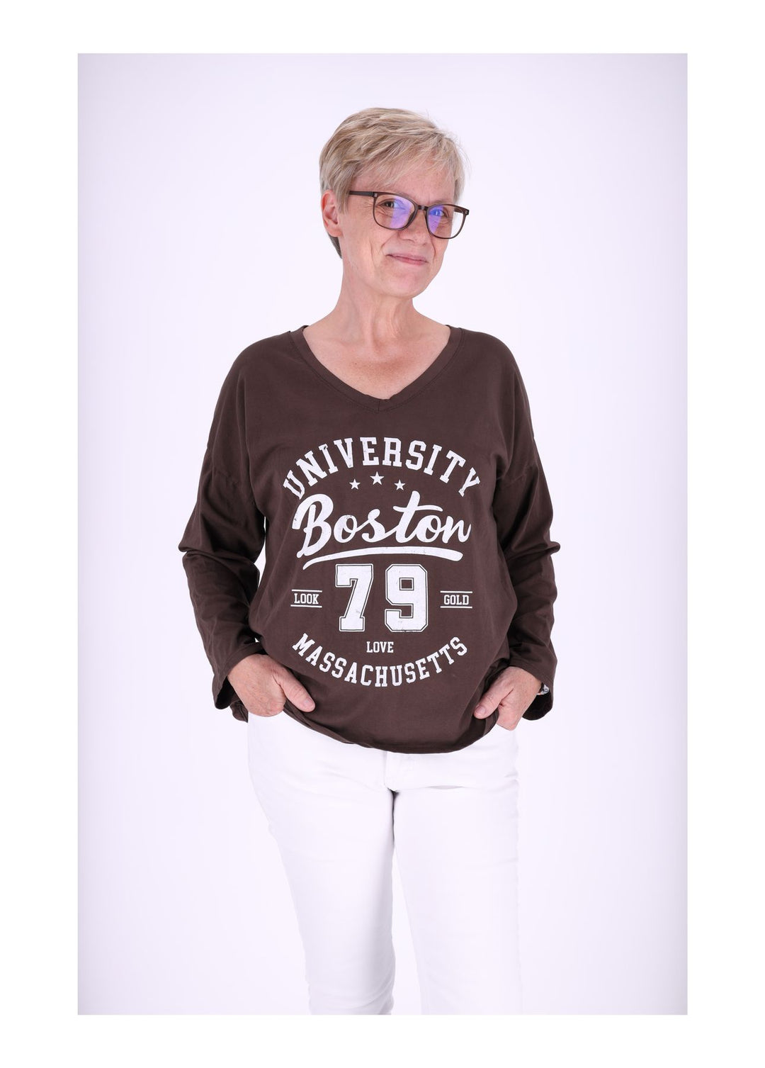 Damen Shirt mit Print - Splash of Color