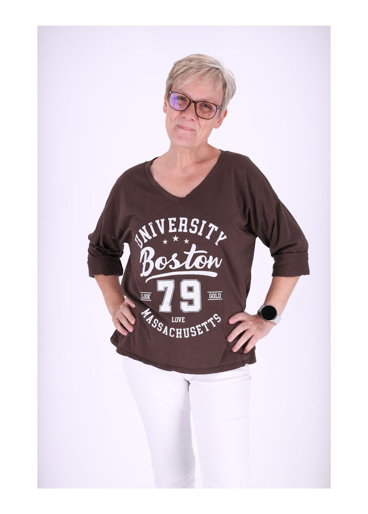 Damen Shirt mit Print - Splash of Color