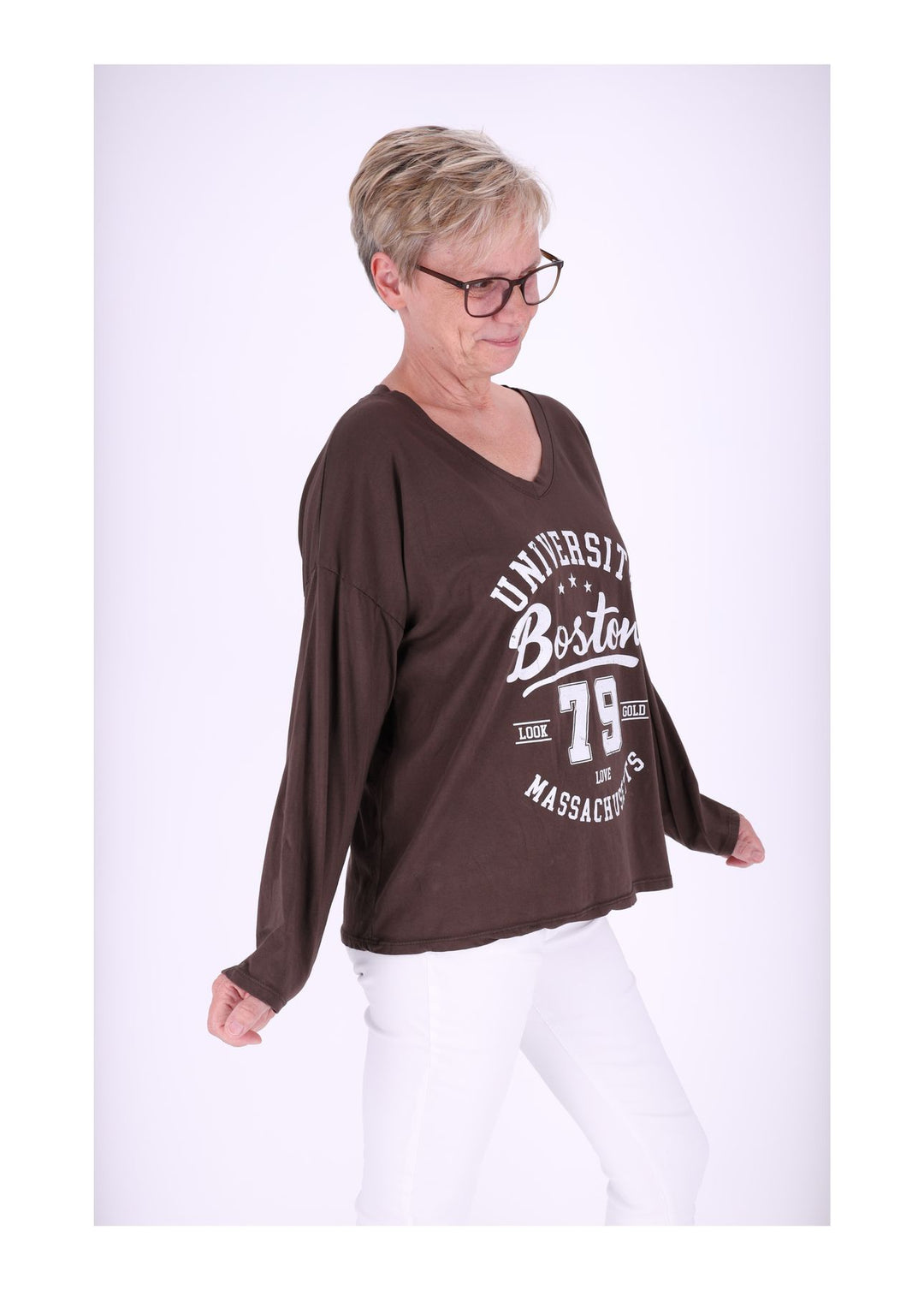 Damen Shirt mit Print - Splash of Color