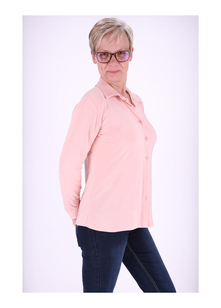 Splash of Color Damen Bluse V-Ausschnitt