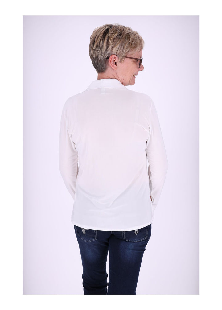 Splash of Color Damen Bluse V-Ausschnitt