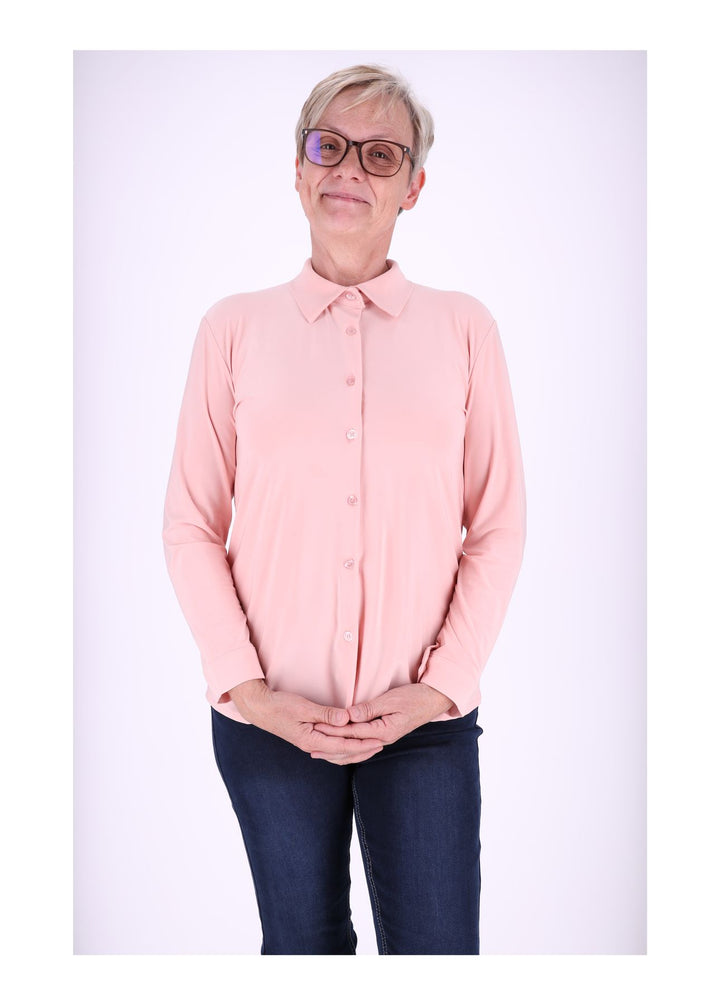 Splash of Color Damen Bluse V-Ausschnitt