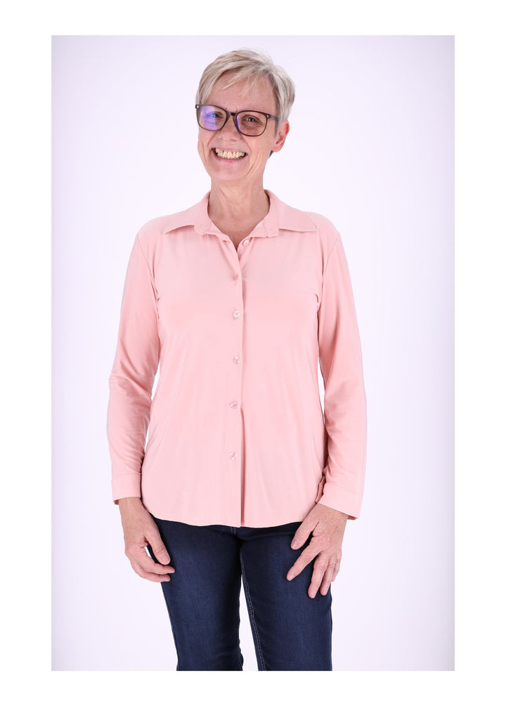 Splash of Color Damen Bluse V-Ausschnitt