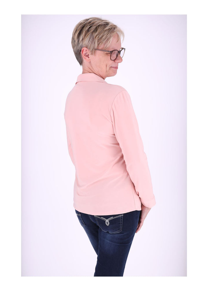 Splash of Color Damen Bluse V-Ausschnitt