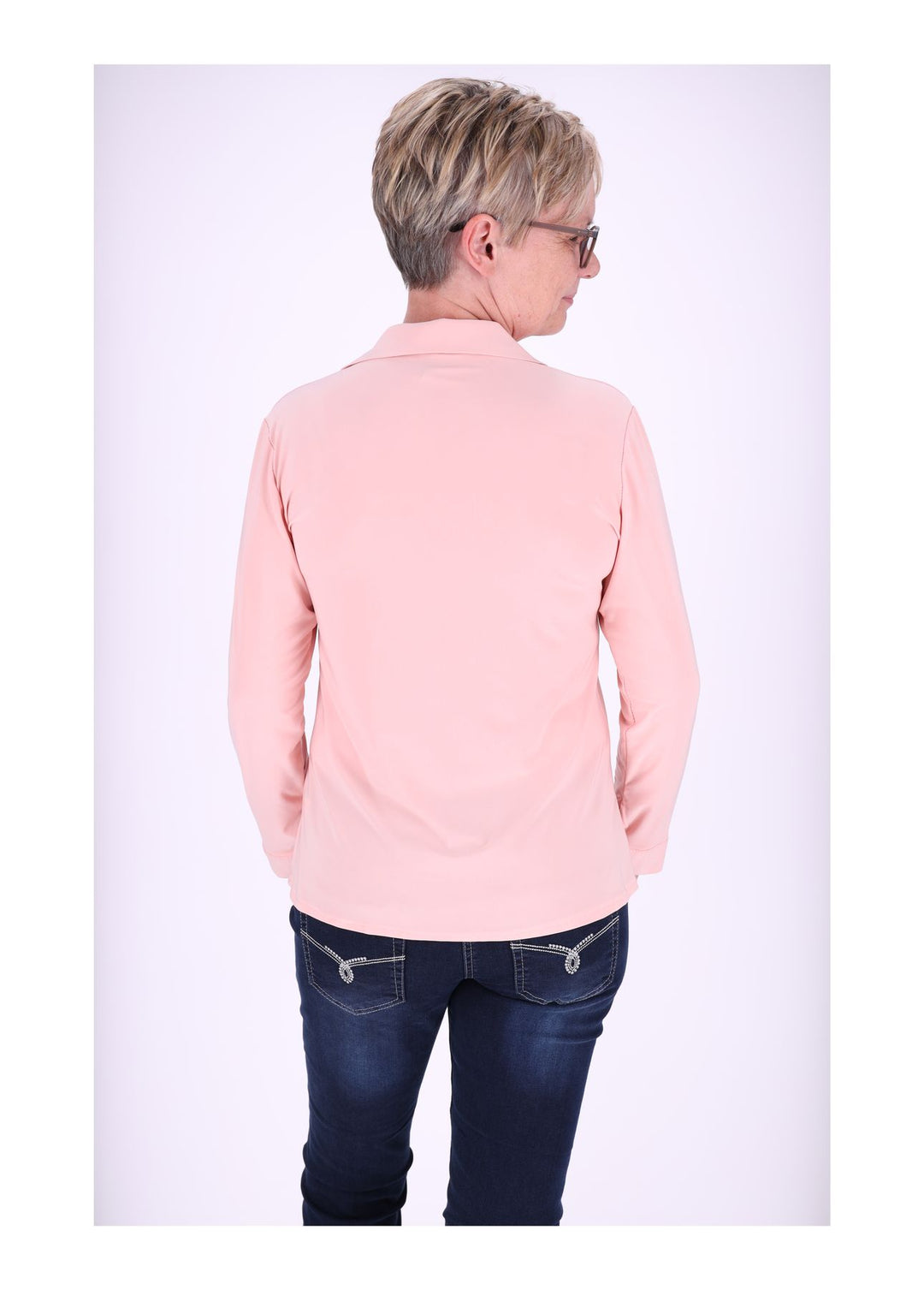 Splash of Color Damen Bluse V-Ausschnitt
