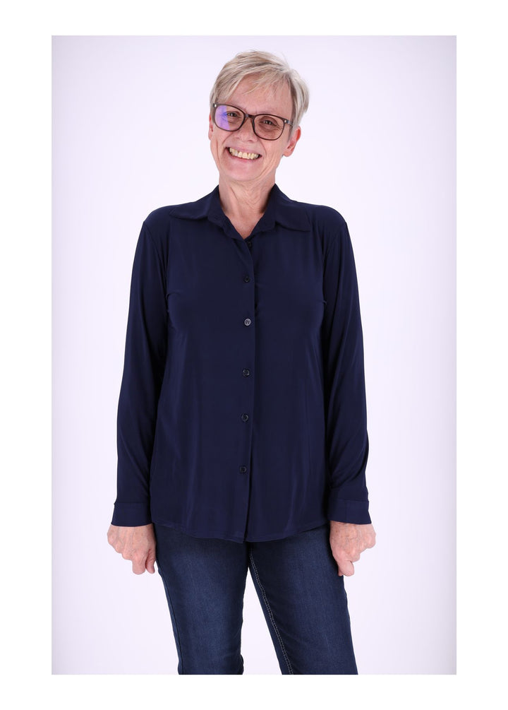 Splash of Color Damen Bluse V-Ausschnitt
