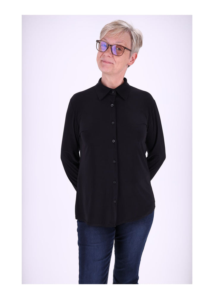 Splash of Color Damen Bluse V-Ausschnitt