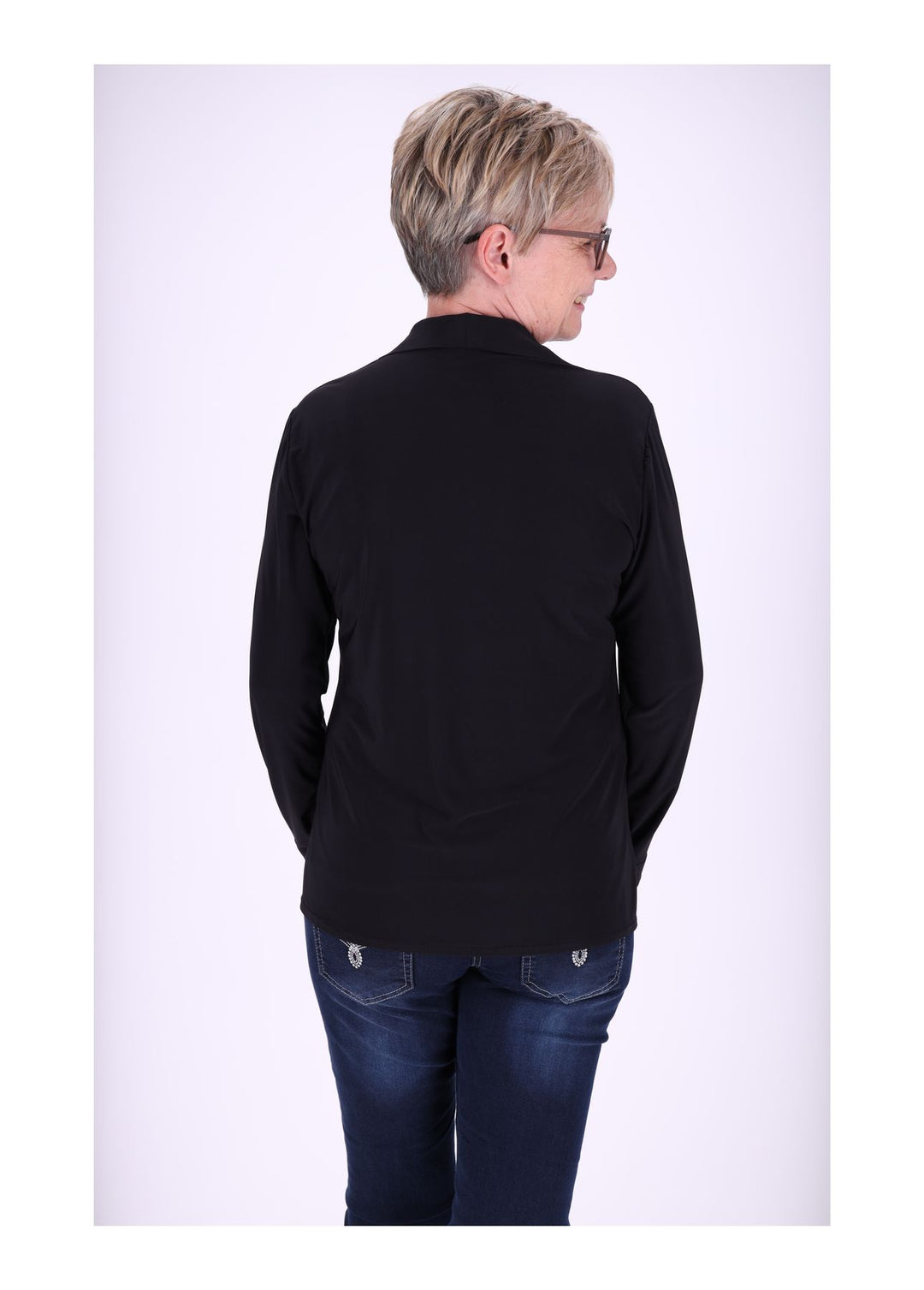 Splash of Color Damen Bluse V-Ausschnitt