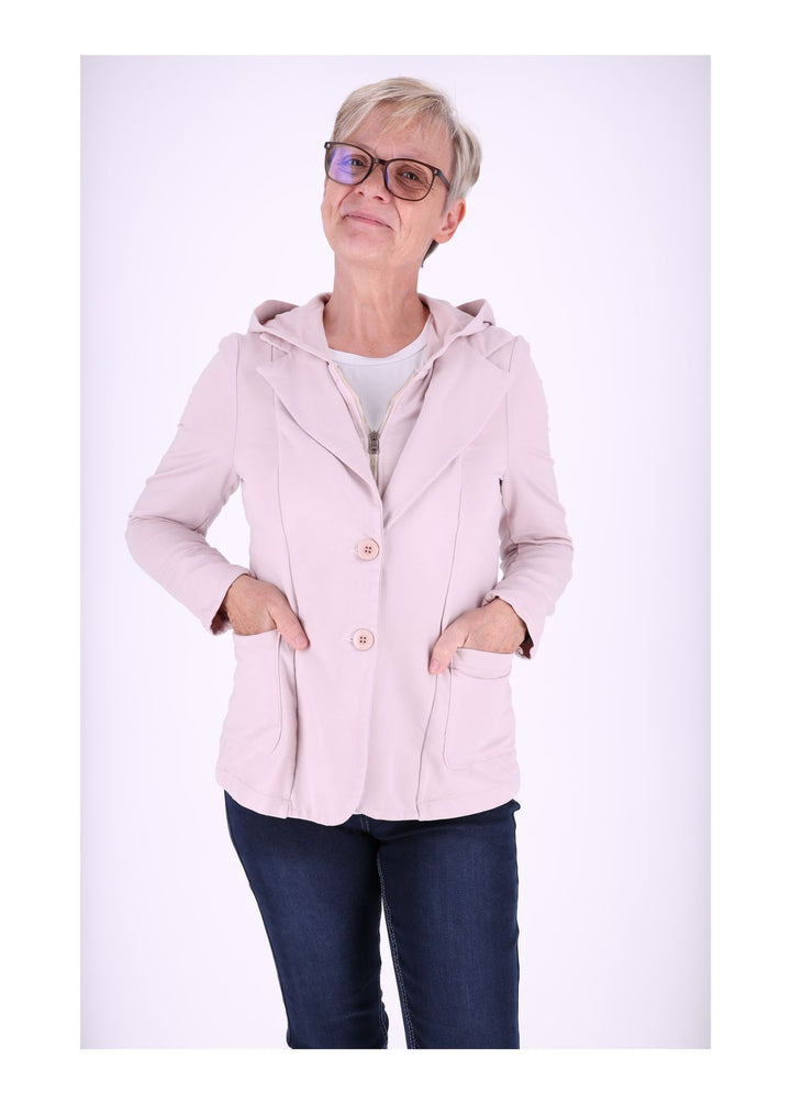 Splash of Color Sweat-Blazer mit Kapuze